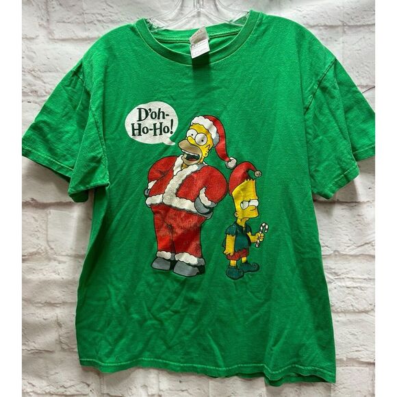 Vtg. The Simpsons Christmas Tshirt‎ Large - Picture 1 of 4